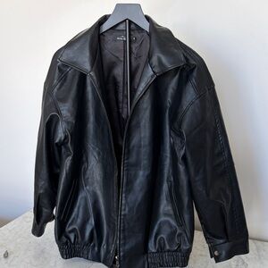 Men's Black Leather Jacket